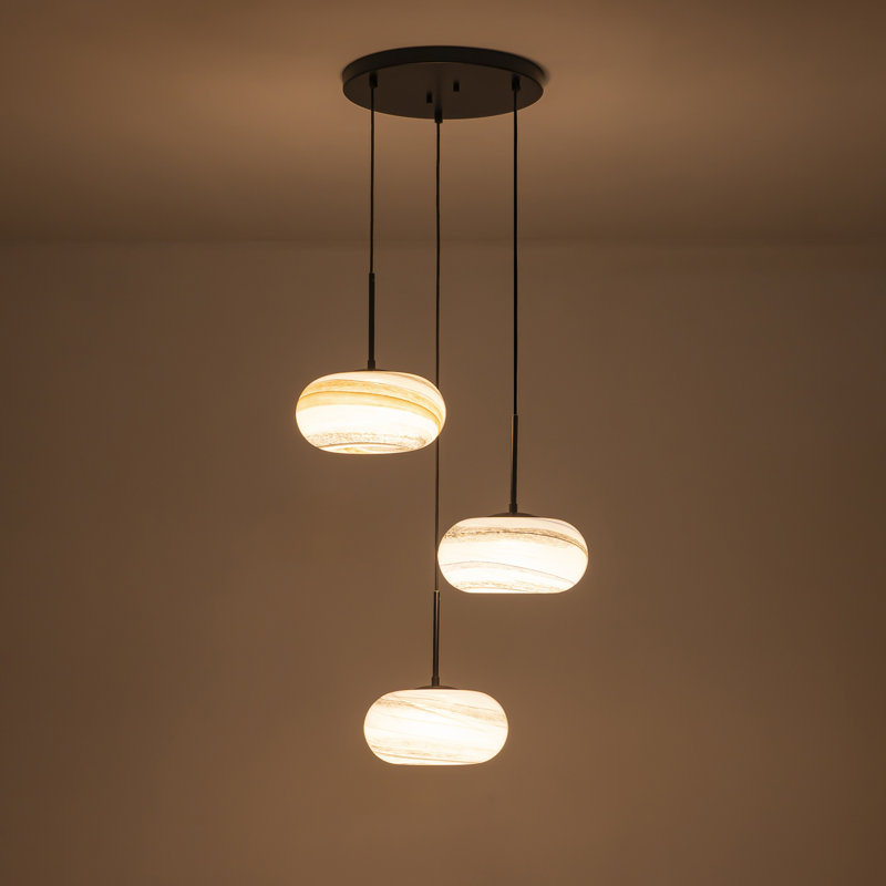 3-light Dimmable Cluster Pendant