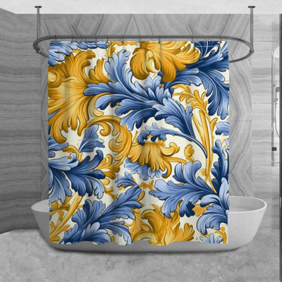 Yvianna Floral Shower Curtain