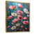 Toile avec cadre flottant or