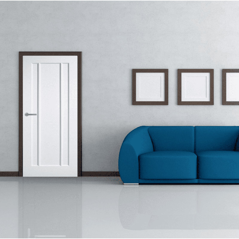 Warleigh Langdale Veneer Internal Door Primed, 198.1cm H x 68.6cm W x 3.5cm D