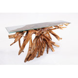 84'' W Glass Console Table