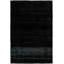 Tapis décoratif en laine noir de conception unique 6 pi 5 po X 9 pi 6 po noué à la main 1980S