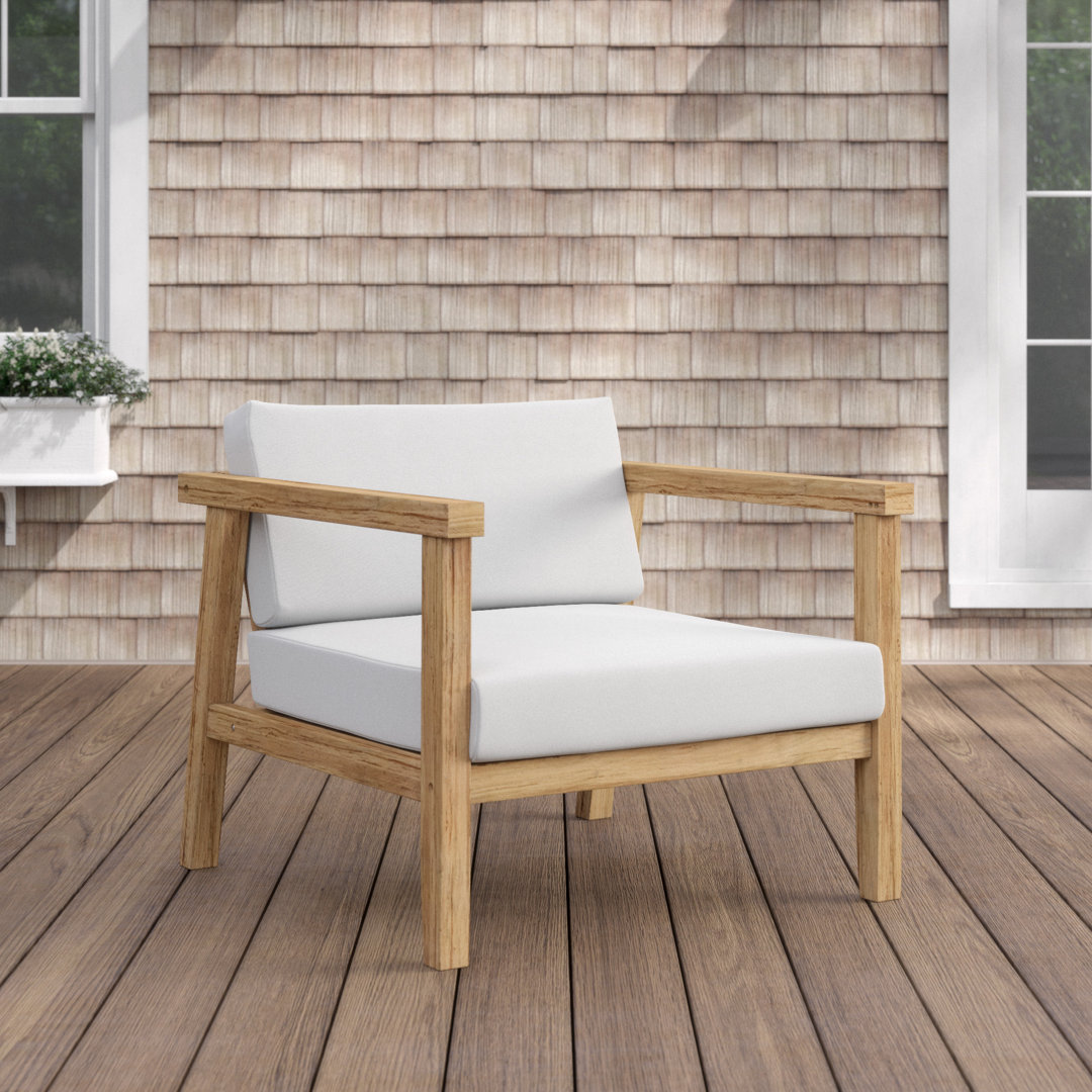 Bayport Outdoor Patio Teak Armchair Modway
