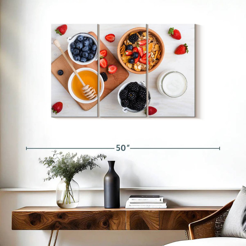Yarlin Berry Cereal Breakfast, 24" H x 38" W