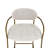 Genie Upholstered Arm Counter Stool, Pearl Grey