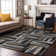 Premium Machine Washable Collett AMF1012 Squares Rug