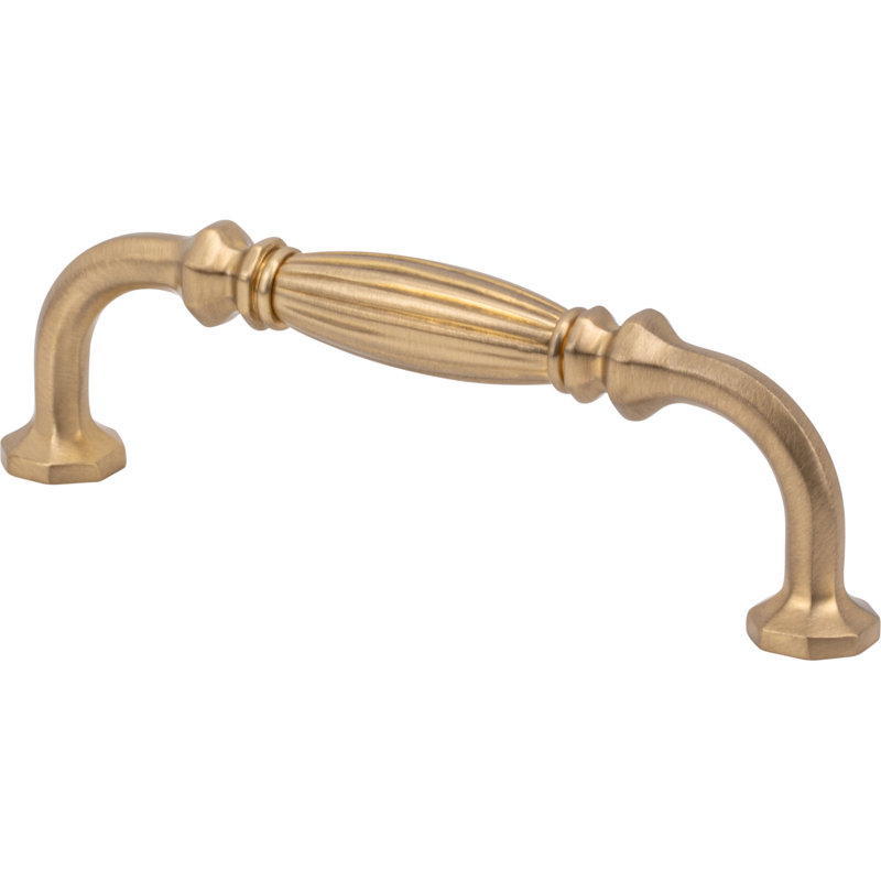 Roscato Pull, Unlacquered Brass, 3 3/4"