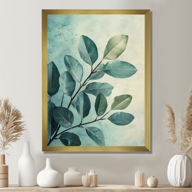 Rosemarie - impressions murales florales, 20" H x 12" W, Reproduction encadrée d'une seule photo, Gold