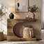 Console de 40 po en forme de C, petite table de vestibule Farmhouse