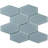 Long Hex 10.60in.x11 in. Glass Mosaic Tile-102317159