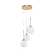 Fairmont Park Logan 3 - Light Gold Cluster Pendant | Wayfair.co.uk