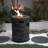 32000 BTU, CSA Certification Diameter 20 Inch Round Outdoor Gas Fire Pit,Contain 2.5Kg Lava Stone And Rainproof Cover,Magnesium Oxide Cultured Stone Surface Finished,, More Suitable For Outdoor Garden-1183345791
