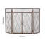 4 Double Door Iron Fireplace Door