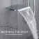 Chrome Shower Faucet System Set 12 in Rain Shower Head Mixing Valve Waterfall Tub Spout