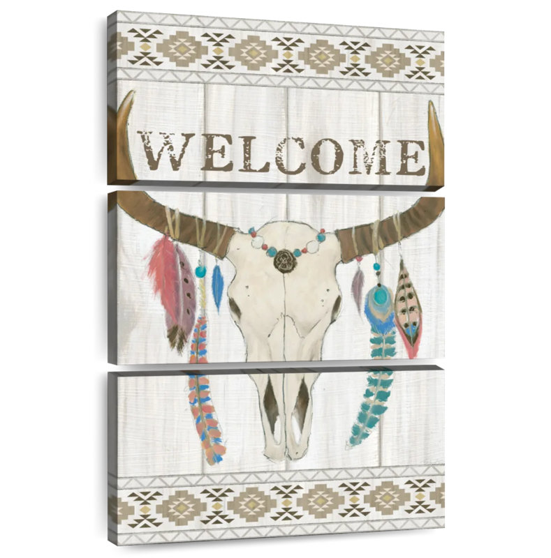 Plaque murale Kema Bohemian Rising I Welcome, H 65 po x l 42 po