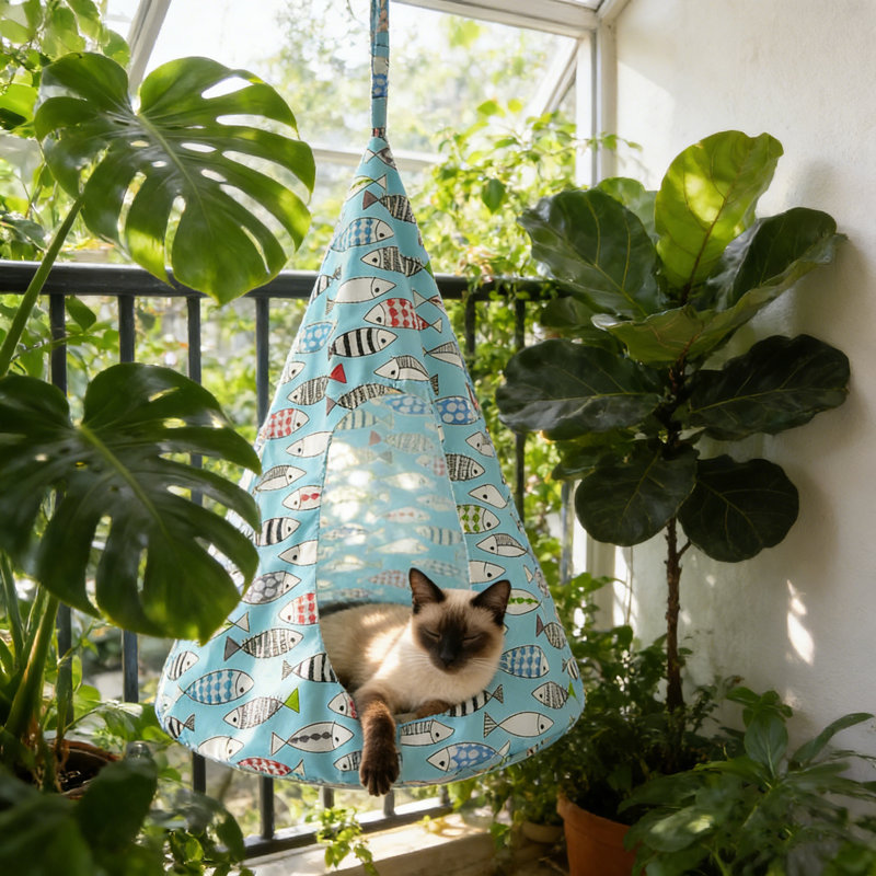 Nid confortable pour animal de compagnie, lit hamac pour chat respirant