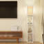 Floor Lamp with 3 Layers Wooden Shelves, Modern 160cm Standing Light Reading Lamp for Living Room-1073875199-1322887278