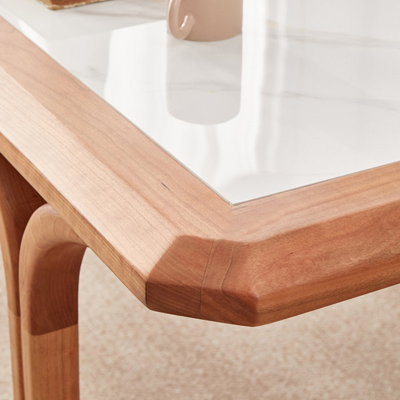 Rectangular Nordic-style dining table, 29.92"H x 62.99"L x 33.46"W