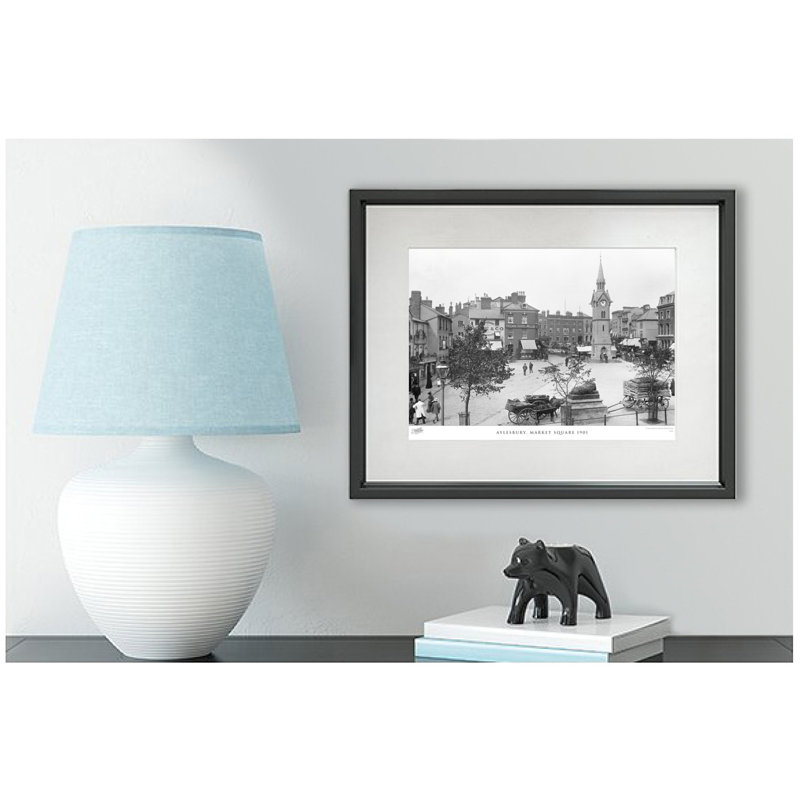 Aylesbury, Market Square 1901 by Francis Frith - Single Picture Frame Print, 28cm H x 36cm W x 2.3cm D