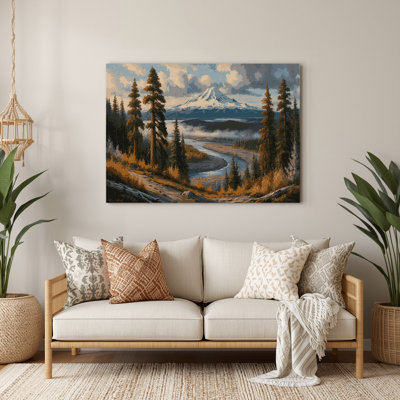 USA State Oregon Brown Metal Wall Art