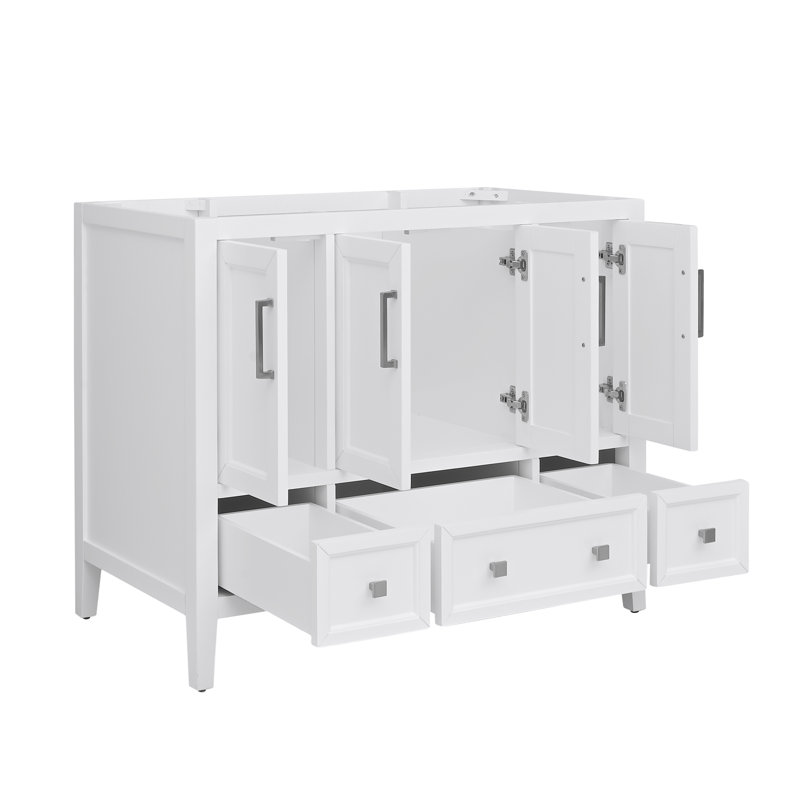 Ensemble de meuble-lavabo simple 43 po Murrieta, Blanc