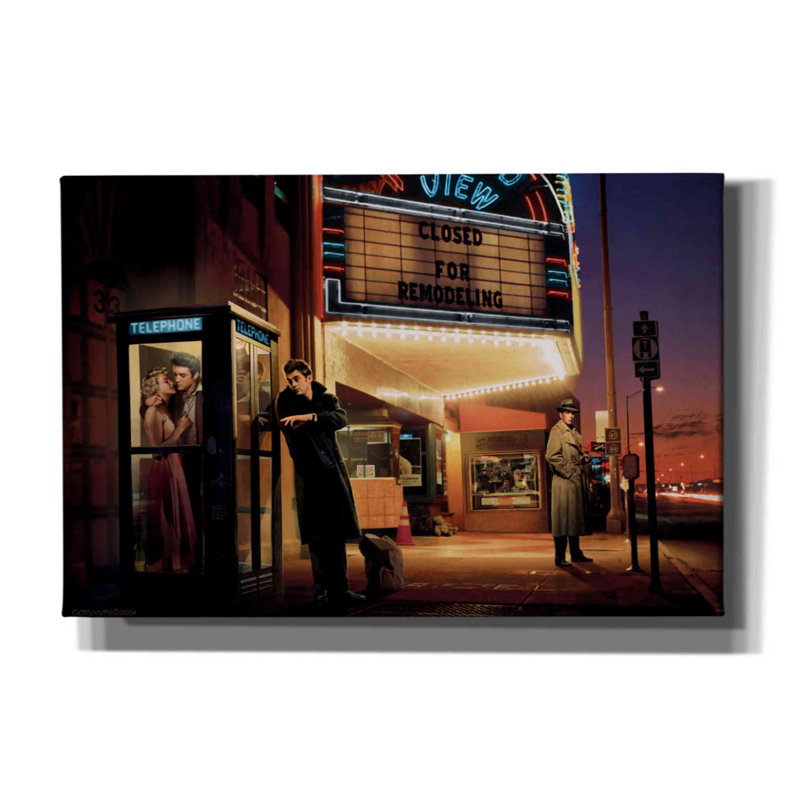 «Midnight Matinee» par Chris Consani - reproduction d'art sur toile tendue, H 12 po x l 18 po x P 0,75 po