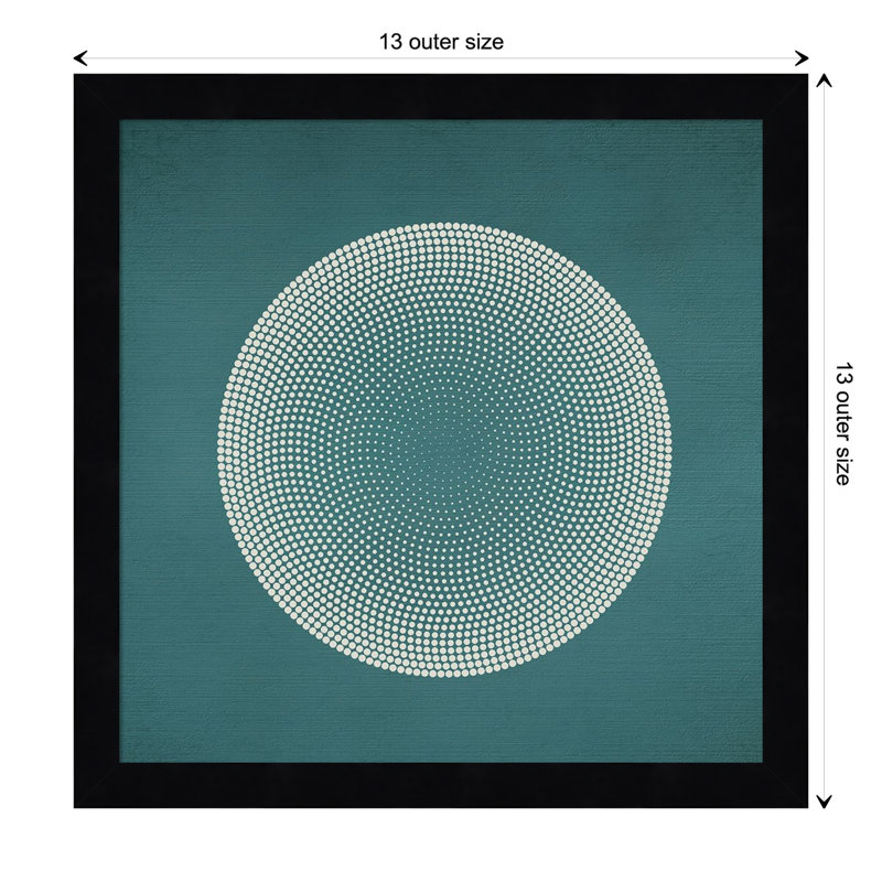 Circles by Incado, 13" H x 13" W x 1" D, Black