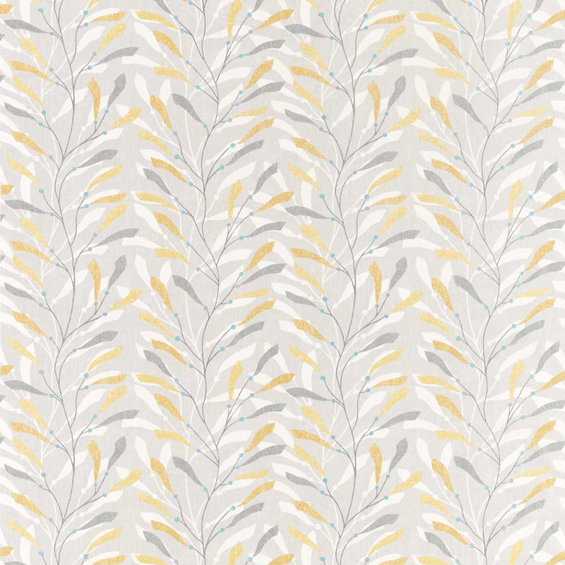 Sea Kelp Fabric, Ochre/Slate