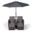 Duenweg Double Chaise with Cushions and Table