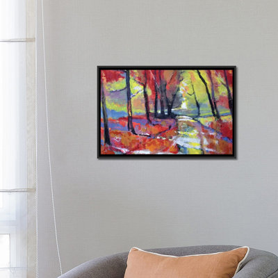 « automne road », reproduction sur toile