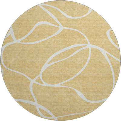Premium Machine Washable Corum AMF999 Swirls Rug