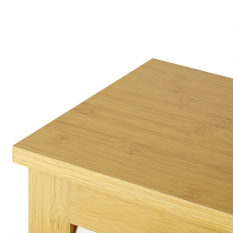 Rangement au-dessus de la toilette en bois massif Chastie, Brun