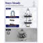 Serviteur de douche suspendu avec rubans adhésifs, tablettes de rangement pour salle de bain sans perçage, noir