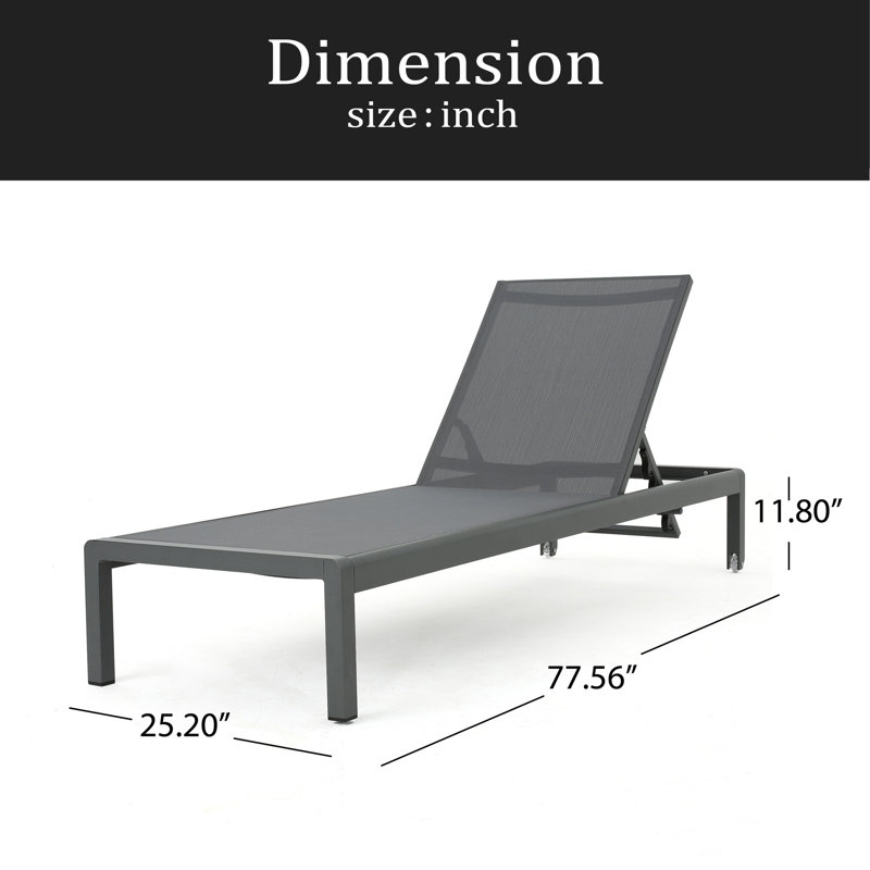 Chaise Lounge ( Set Of 2 ), Gray
