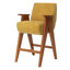 Tabouret de comptoir rembourré avec accoudoirs Kyajah-1931962086