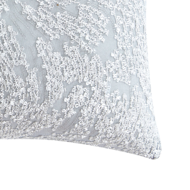 Coussin décoratif métallique Boucle 12 po x 20 po