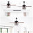 52'' Low Profile Ceiling Fan With Lights