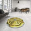 Tapis jaune tissé à la machine-1753459131