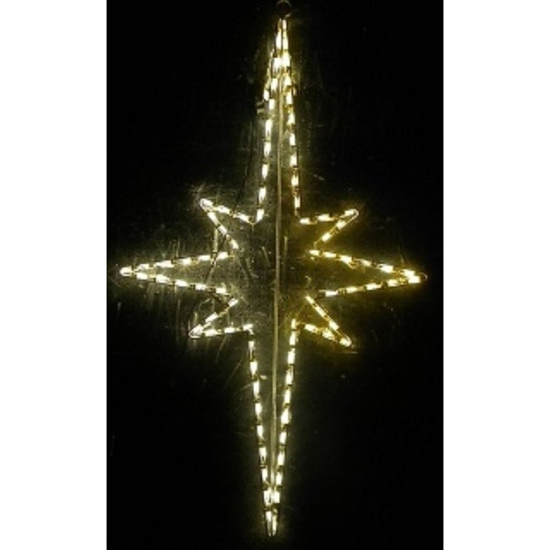 Grand présentoir lumineux de Noël suspendu étoile de la Nativité
