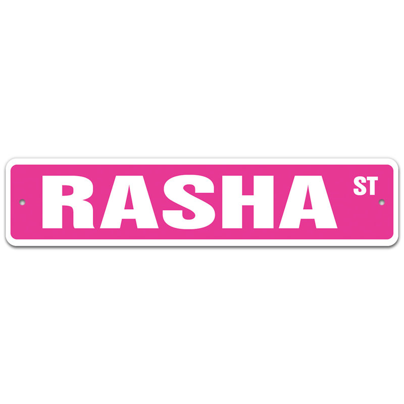 Plaque de rue Padma, H 6 po x l 24 po x P 0,1 po
