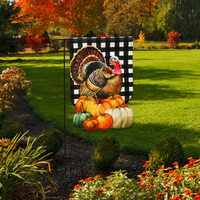 Drapeau de jardin moisson dinde Harvest