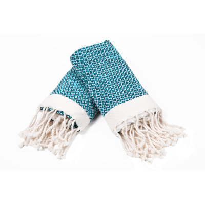 Débarbouillette 100% coton tissé à losanges