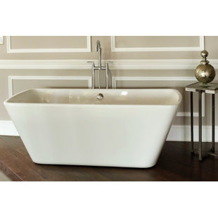 67'' x 31'' Freestanding Soaking Acrylic Bathtub