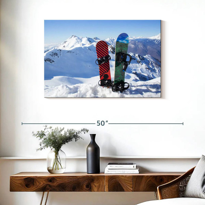 Sireci Two Snowboards, 24" H x 36" W