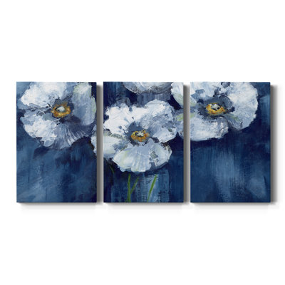 " Blooming Poppies " 3 - Pieces