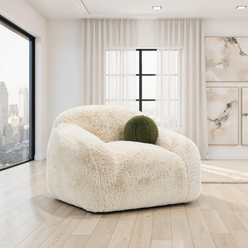 Fauteuil pivotant Amra, Sable
