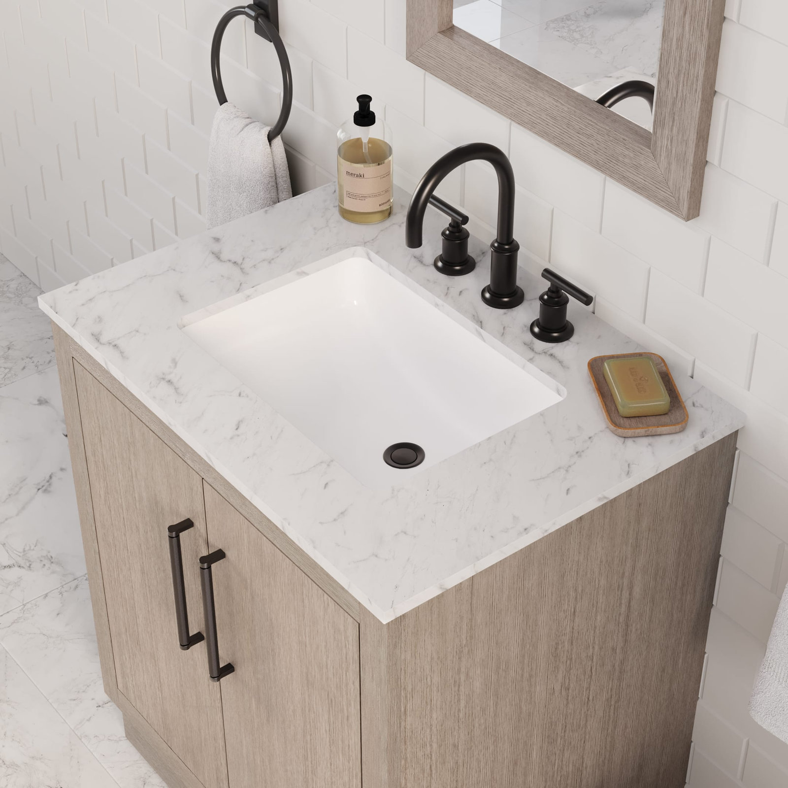 Kamila 30'' Single Bathroom Vanity, Oil rubbed bronze