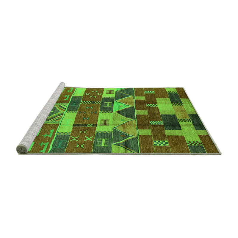 Ileene Washable Southwestern Indoor Rug, Square 6'