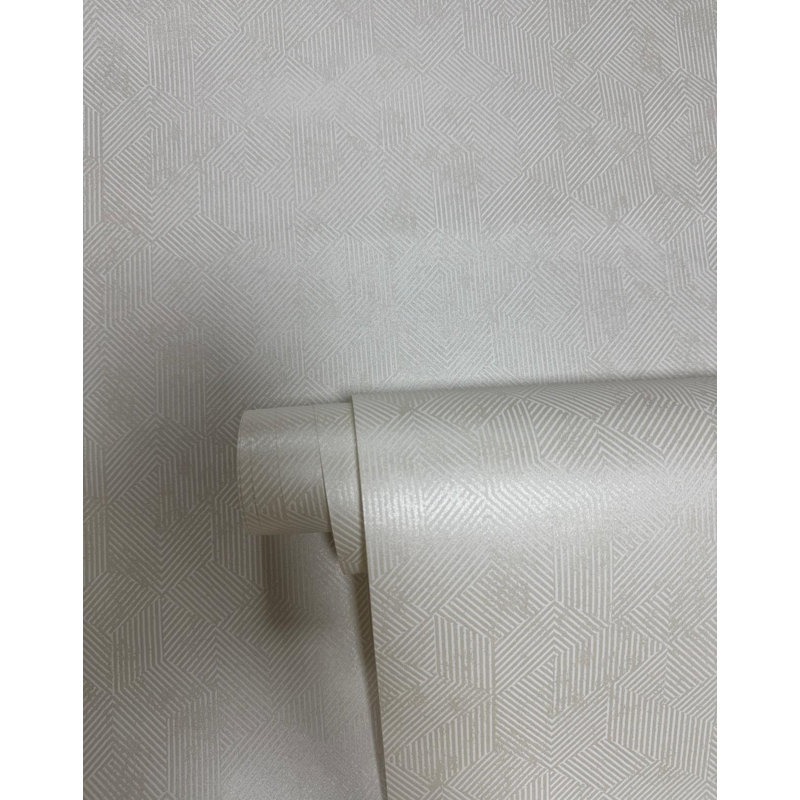 New Touch Collection Shimmery Prism Wallpaper Roll, Cream
