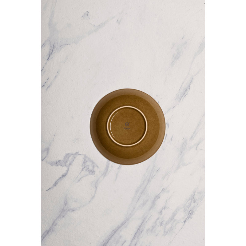 Assiette creuse en porcelaine de qualité supérieure | Assiette creuse ronde ronde, 6 pièces | Va au micro-ondes et au lave-vaisselle